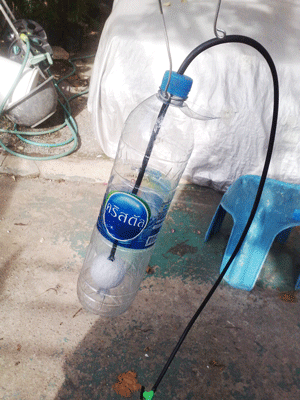 ไอเดียนำขวดน้ำเหลือใช้ มาใช้ประโยชน์ทำระบบน้ำหยด ไอเดียนำขวดน้ำเหลือใช้ มาใช้ประโยชน์ทำระบบน้ำหยด