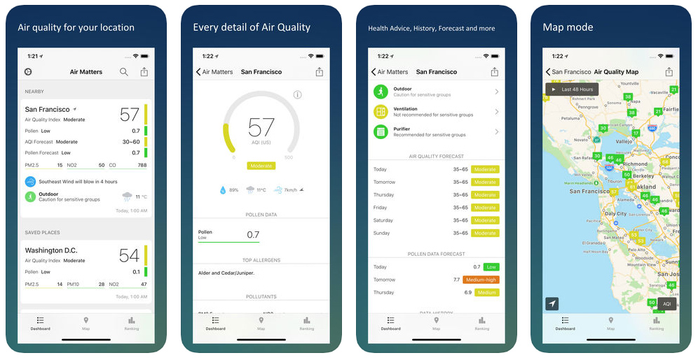 Air Matters (ระบบ iOS และ Android) Air Matters (ระบบ iOS และ Android)