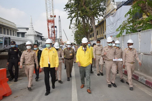 สภา กทม.ตรวจความคืบหน้า อุโมงค์ทางเดินลอด ถนนหน้าพระลาน - มหาราช