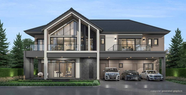 บางกอก บูเลอวาร์ด สาทร-ปิ่นเกล้า 2 บ้านเดี่ยวหลังใหญ่ 375 ตร.ม. ลดสูงสุด 1,000,000.-* ฟรี! ค่าใช้จ่ายวันโอน*