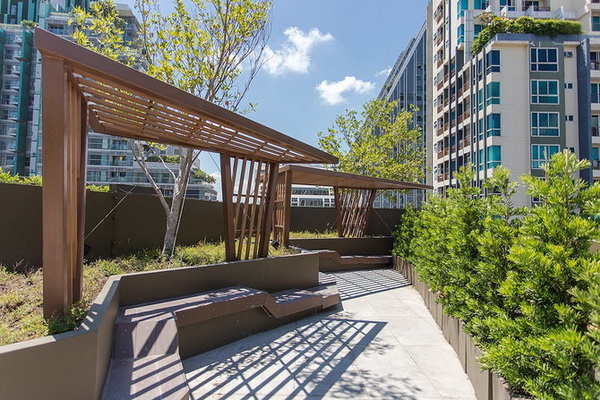 2. ซุ้มระแนงนั่งเล่น